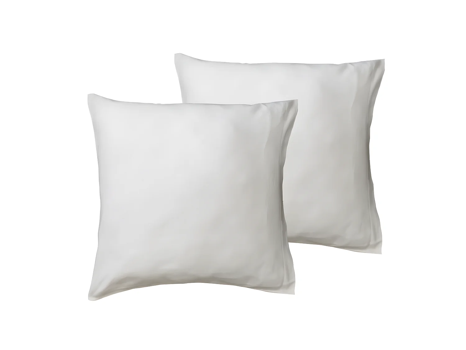 Lot de 2 protèges-oreillers Blanc 100% Coton