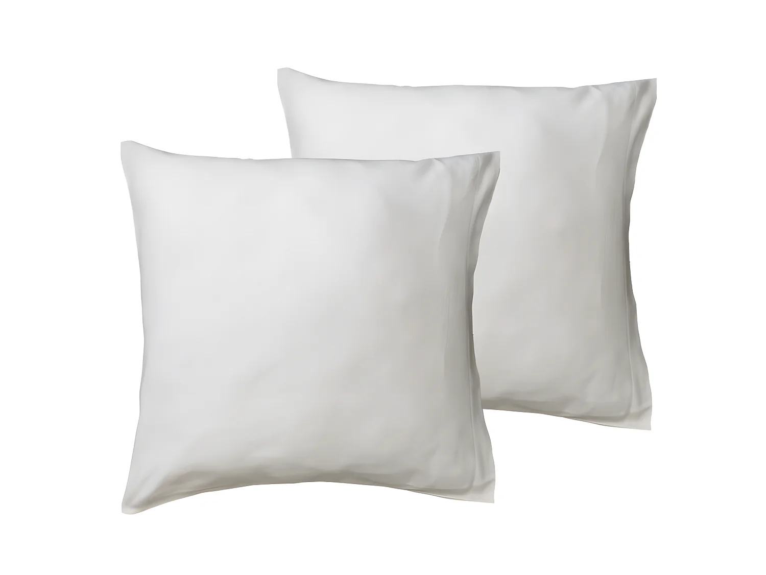 Lot de 2 protèges-oreillers Blanc 100% Coton