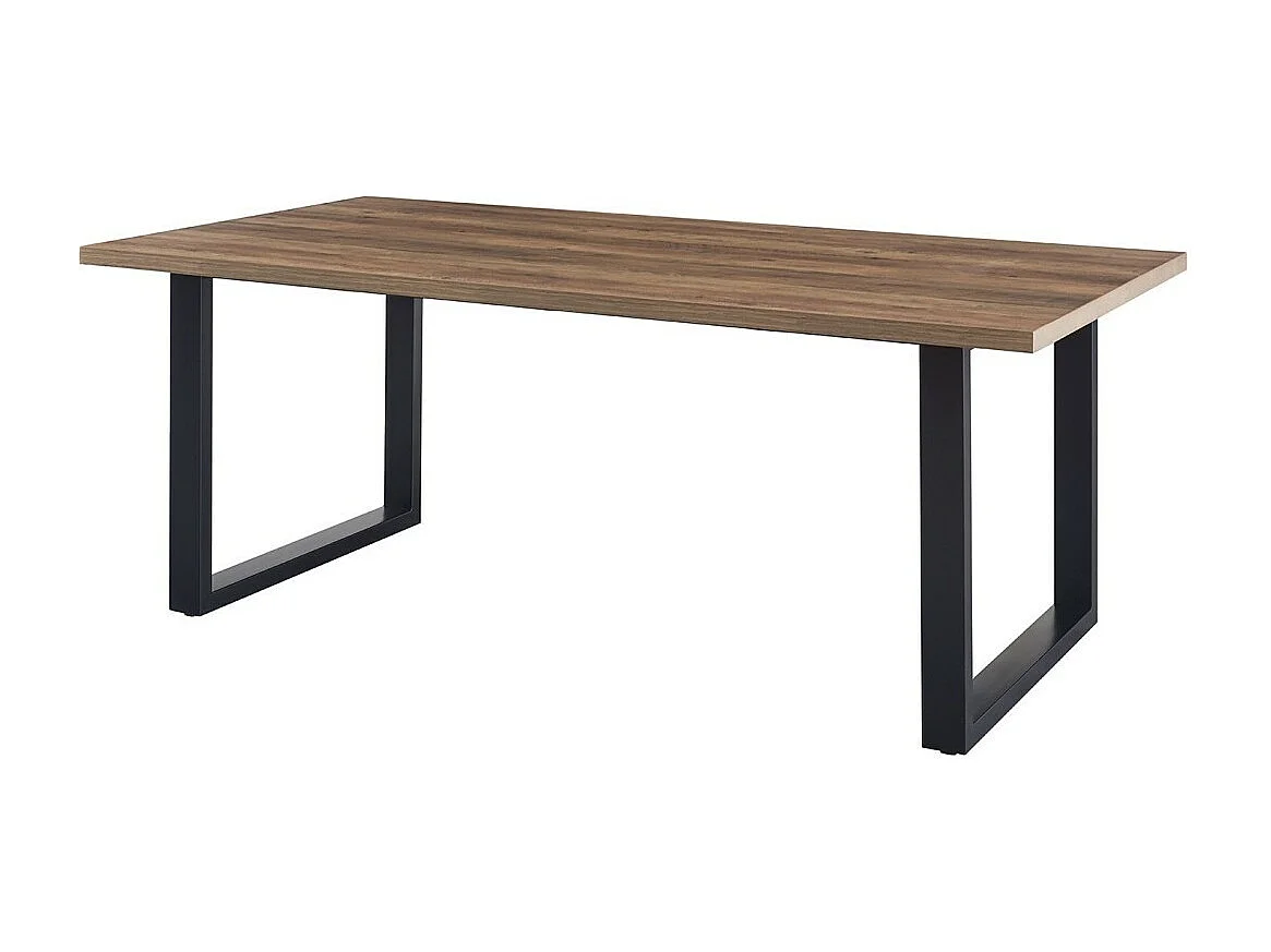Table à manger EDWAR longueur 200cm en décor bois exotique mango, idéal pour une salle à manger conviviale