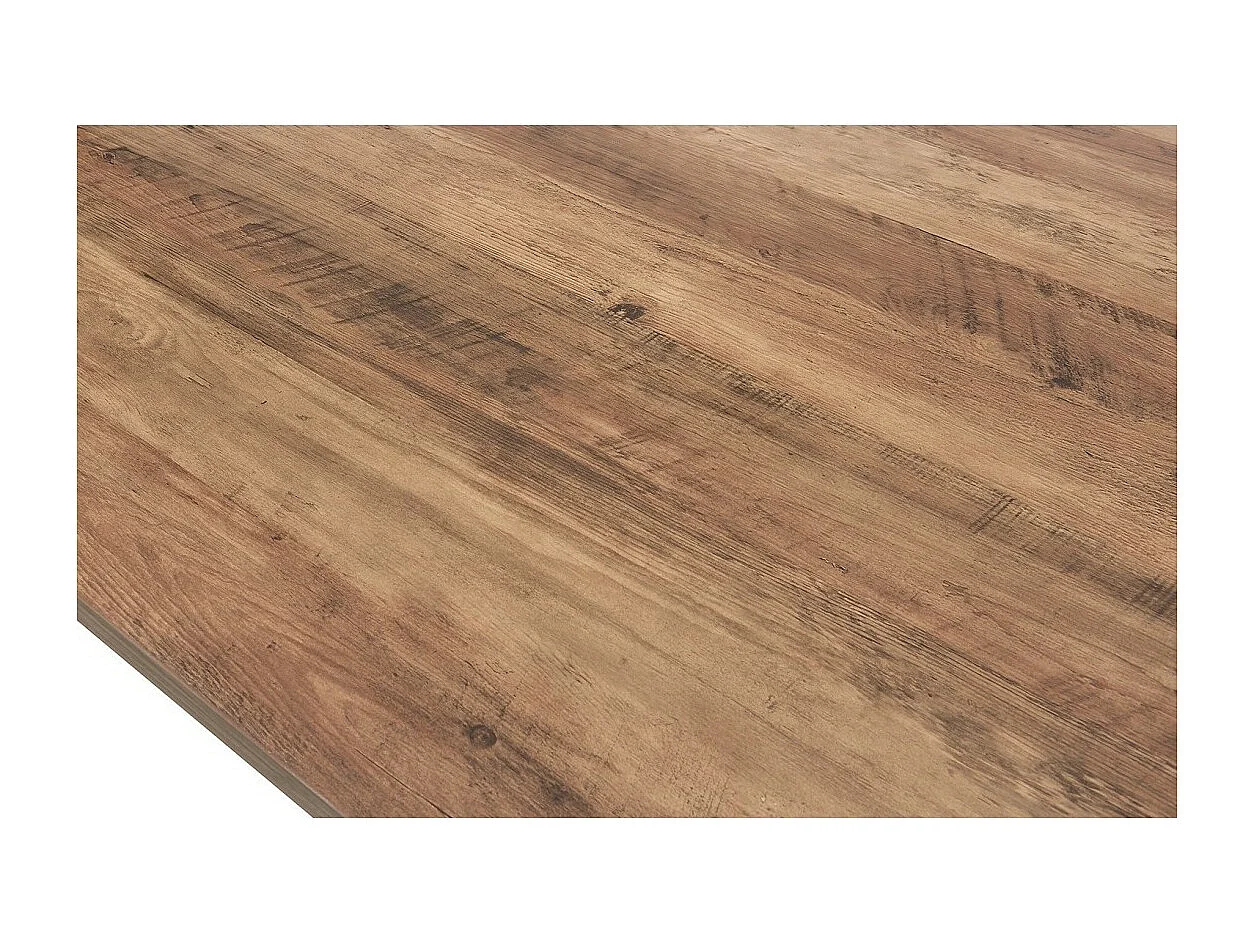 Table à manger EDWAR longueur 200cm en décor bois exotique mango, idéal pour une salle à manger conviviale