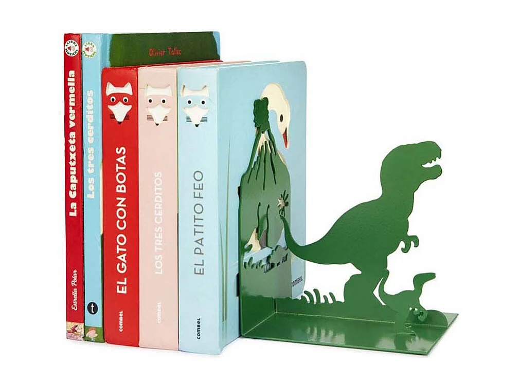 Serre-livres en métal Jurassic