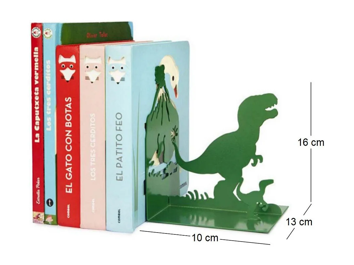 Serre-livres en métal Jurassic