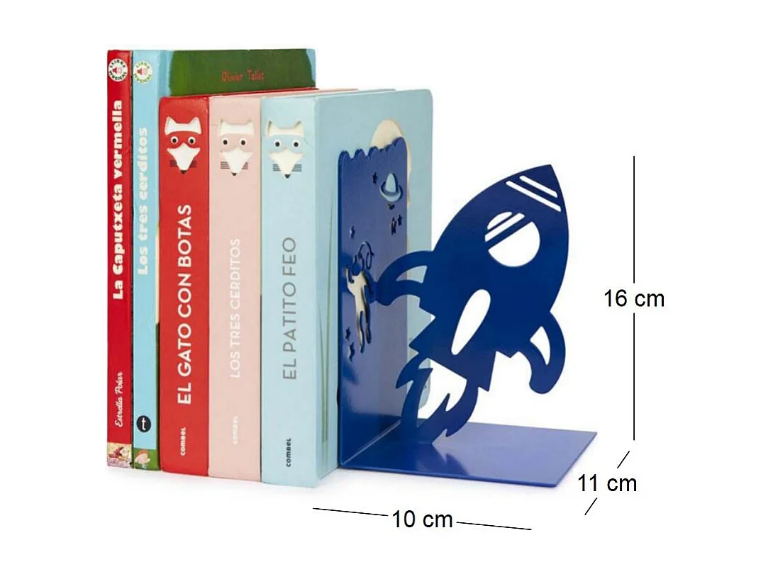 Serre-livres en métal Space Walk