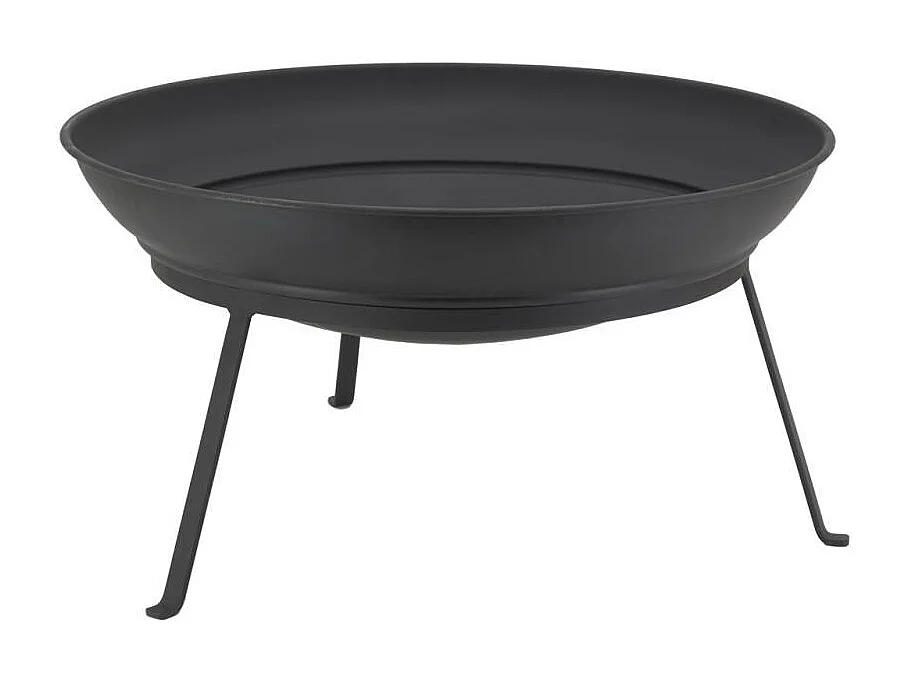 Brasero en métal noir