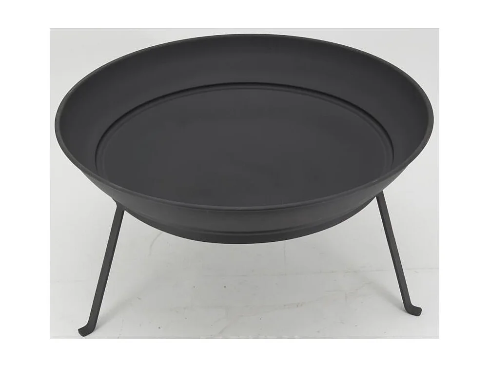 Brasero en métal noir