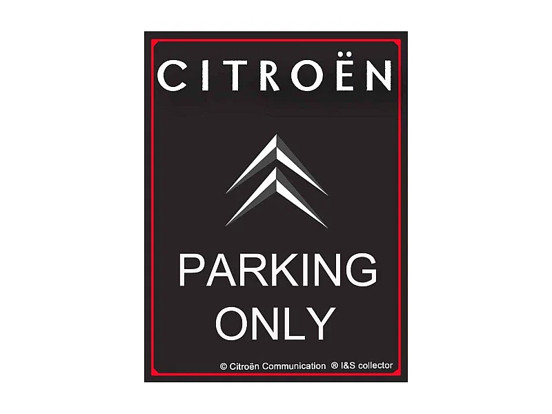 Plaque décorative en métal en relief 40 x 30 cm Citroën Parking Only