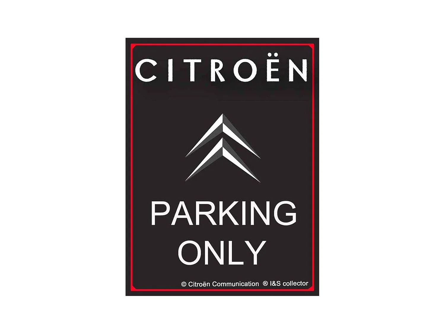 Plaque décorative en métal en relief 40 x 30 cm Citroën Parking Only