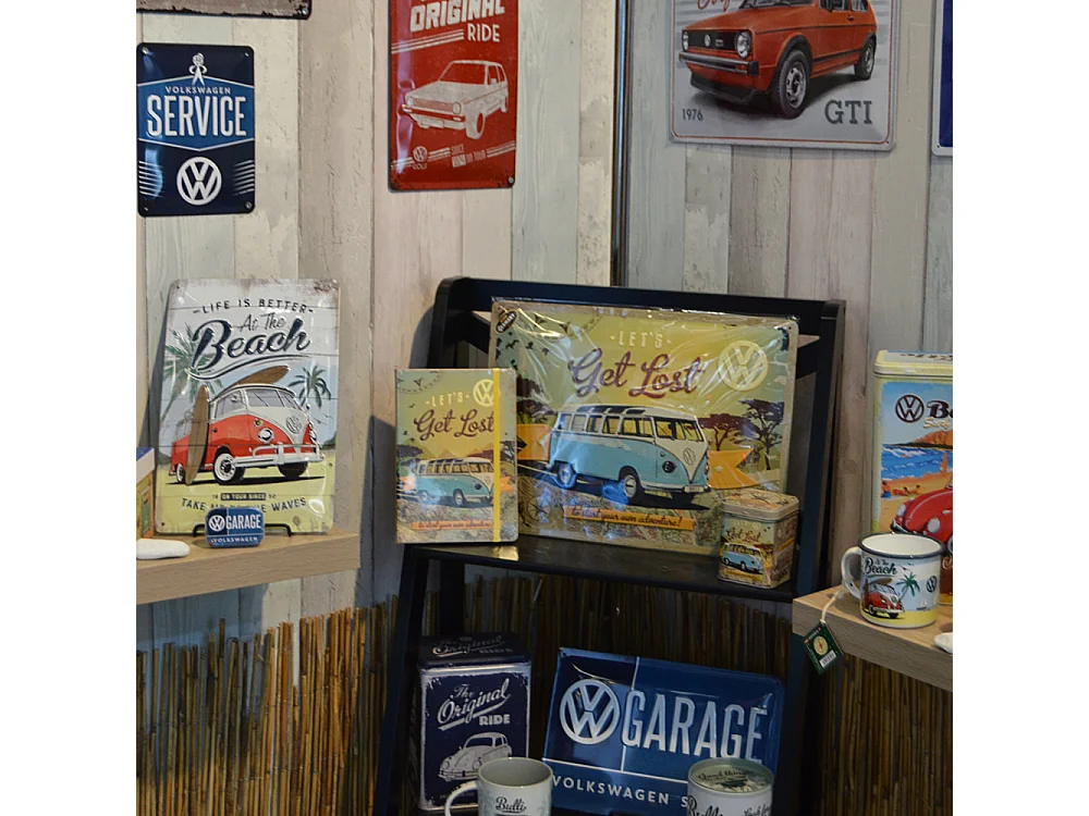 Plaque décorative en métal en relief 40 x 60 cm Van VW