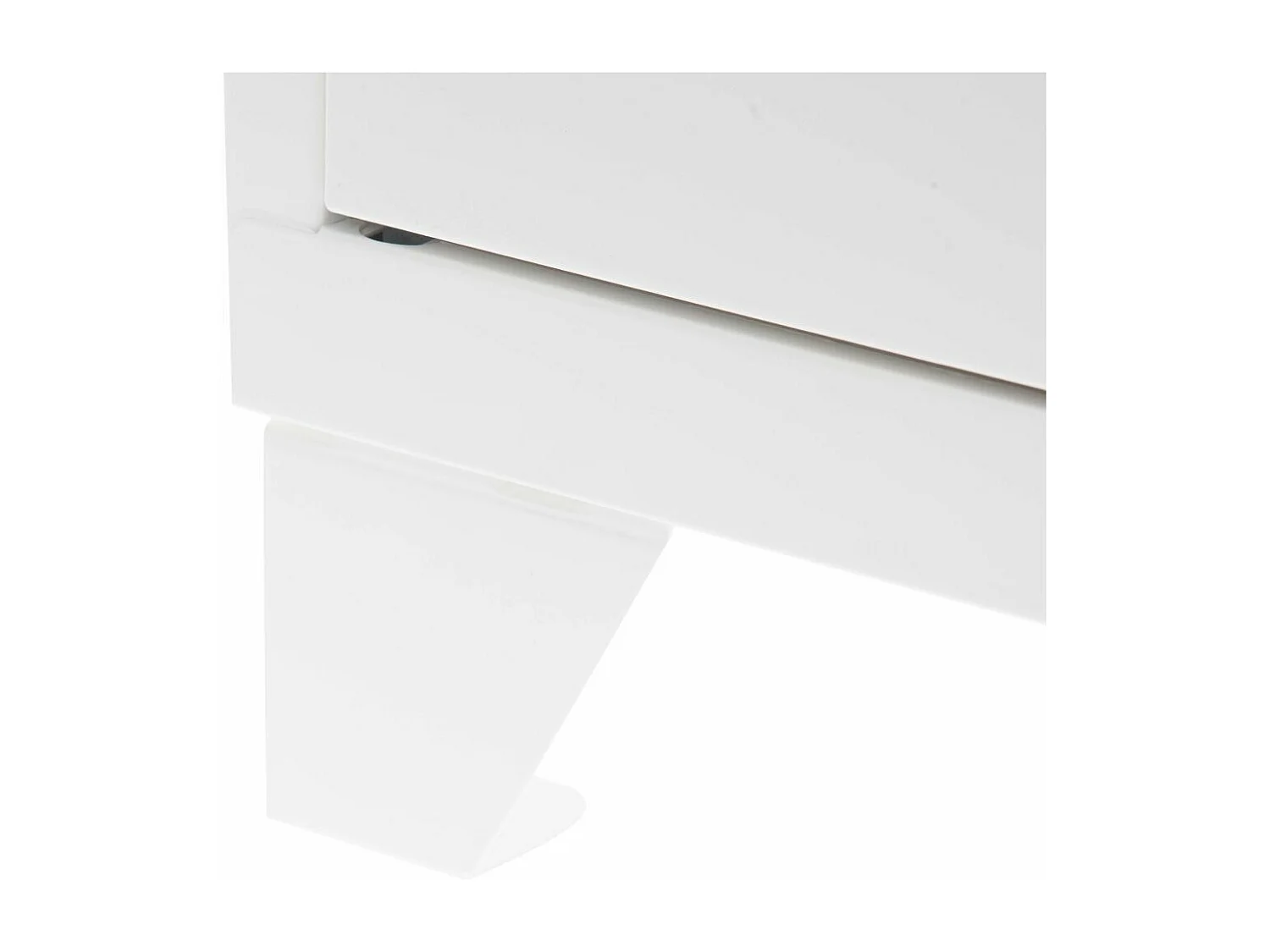 Casier de rangement en métal pour enfants 59 cm Blanc mat