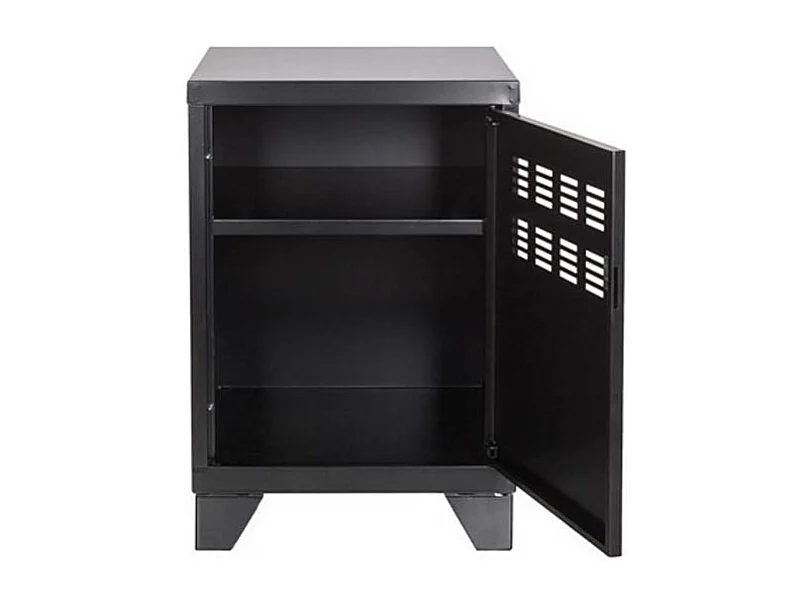 Casier de rangement en métal pour enfants 59 cm Noir mat