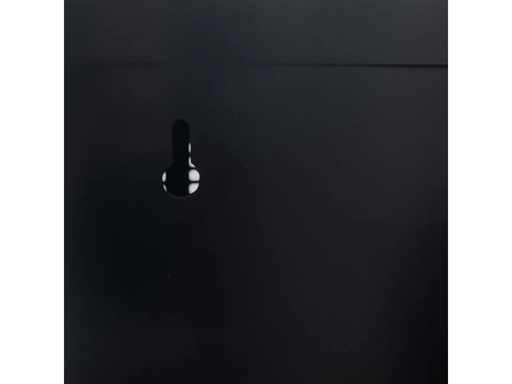 Casier de rangement en métal pour enfants 59 cm Noir mat