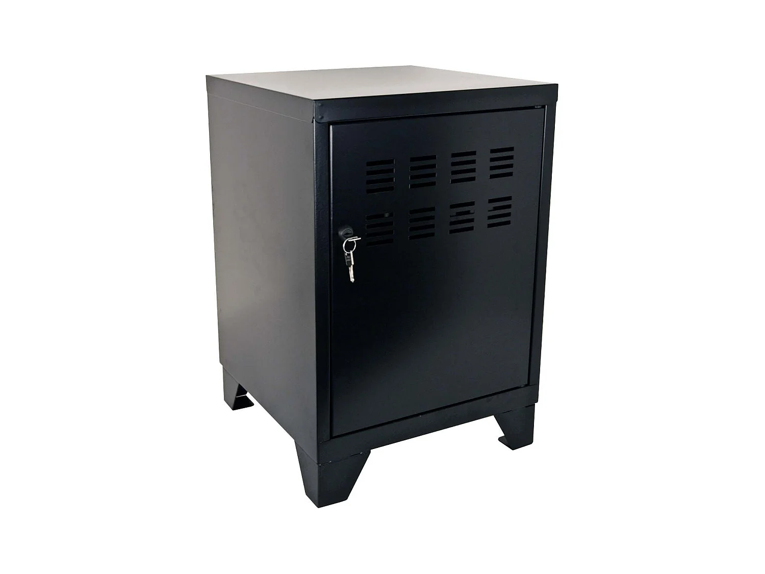 Casier de rangement en métal pour enfants 59 cm Noir mat