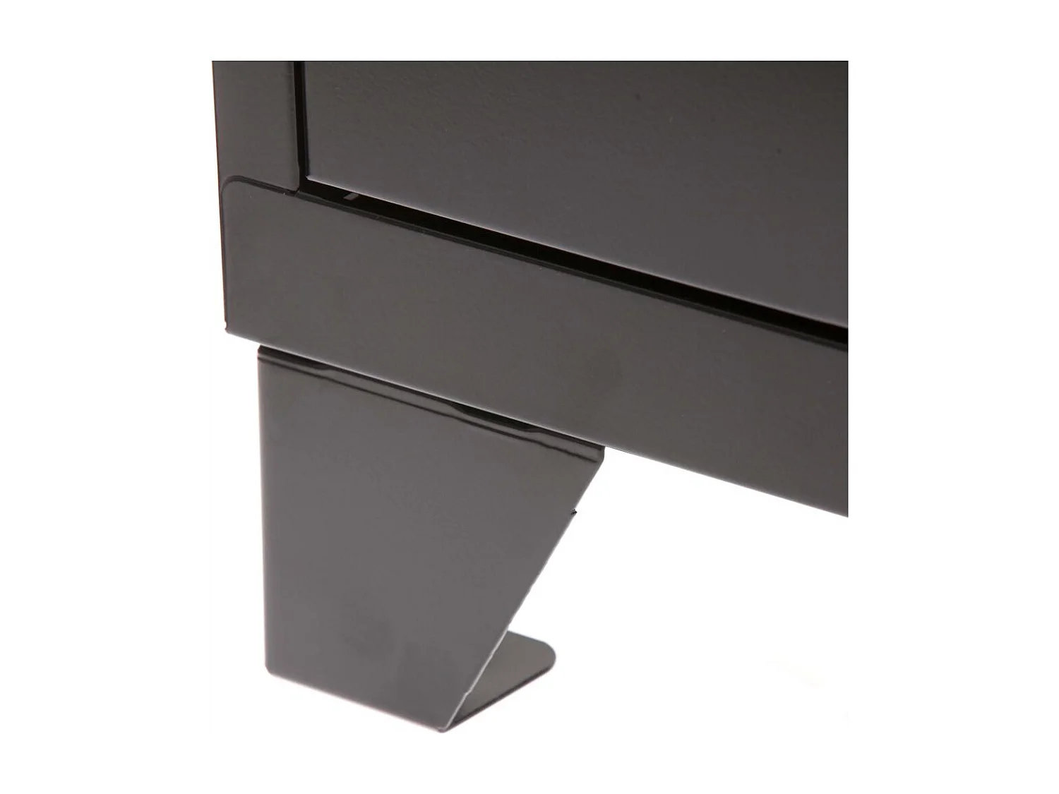 Casier de rangement en métal pour enfants 59 cm Noir mat