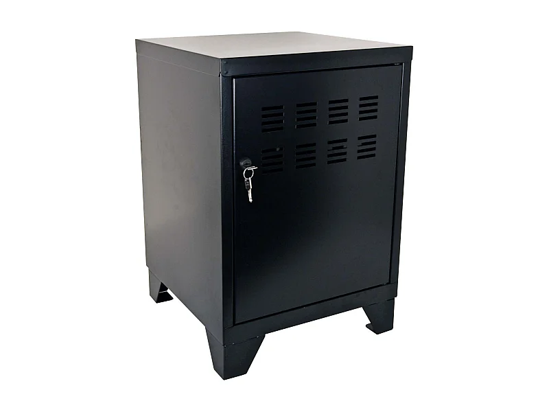 Casier de rangement en métal pour enfants 59 cm Noir mat