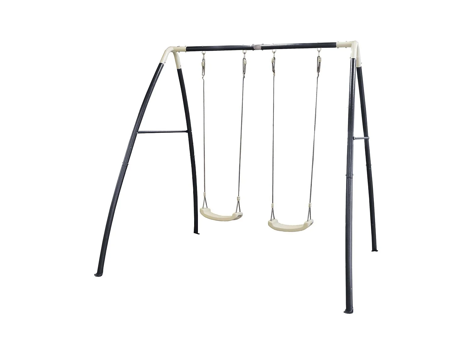 Portique balançoire double en métal Swing