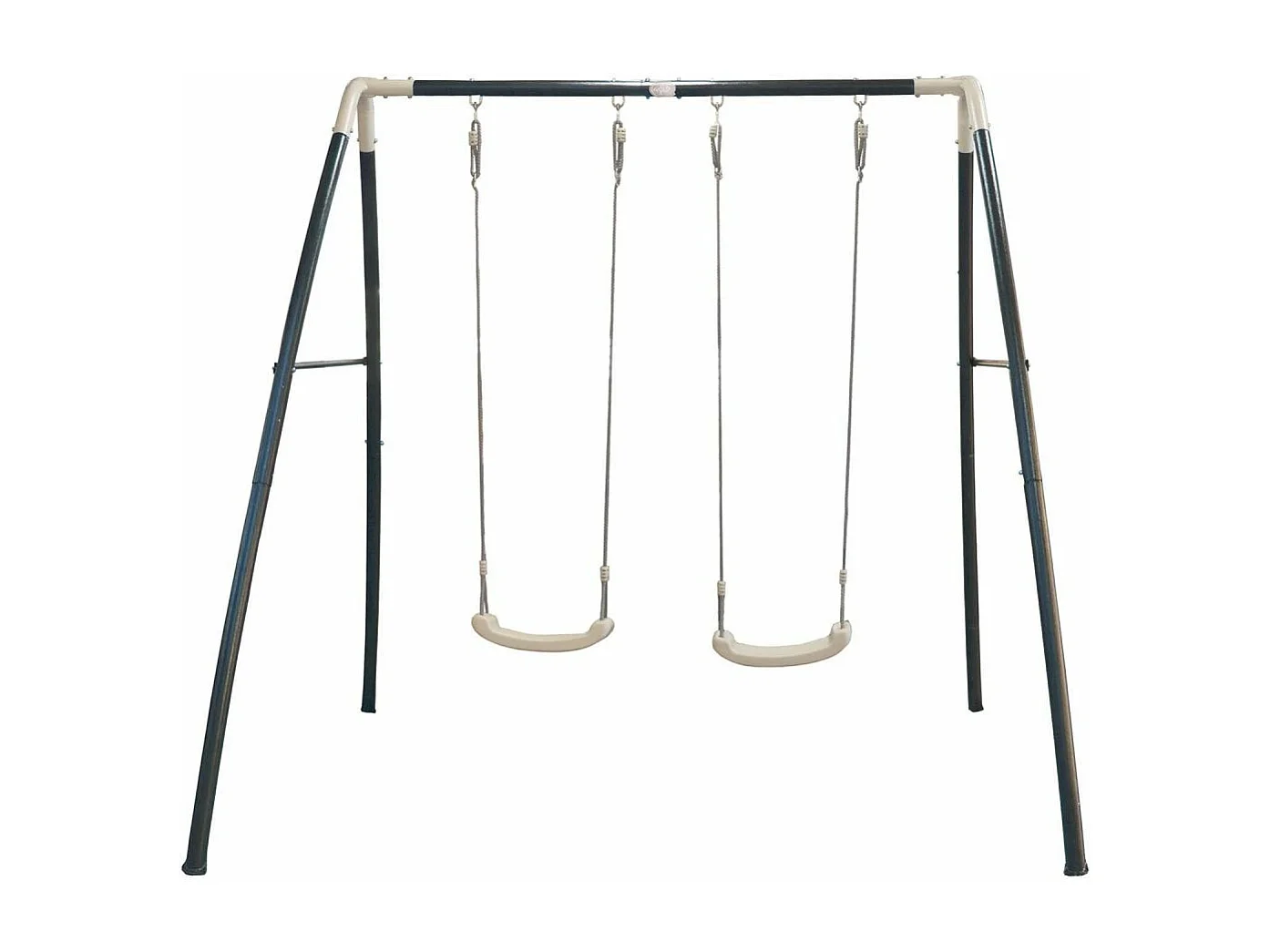 Portique balançoire double en métal Swing