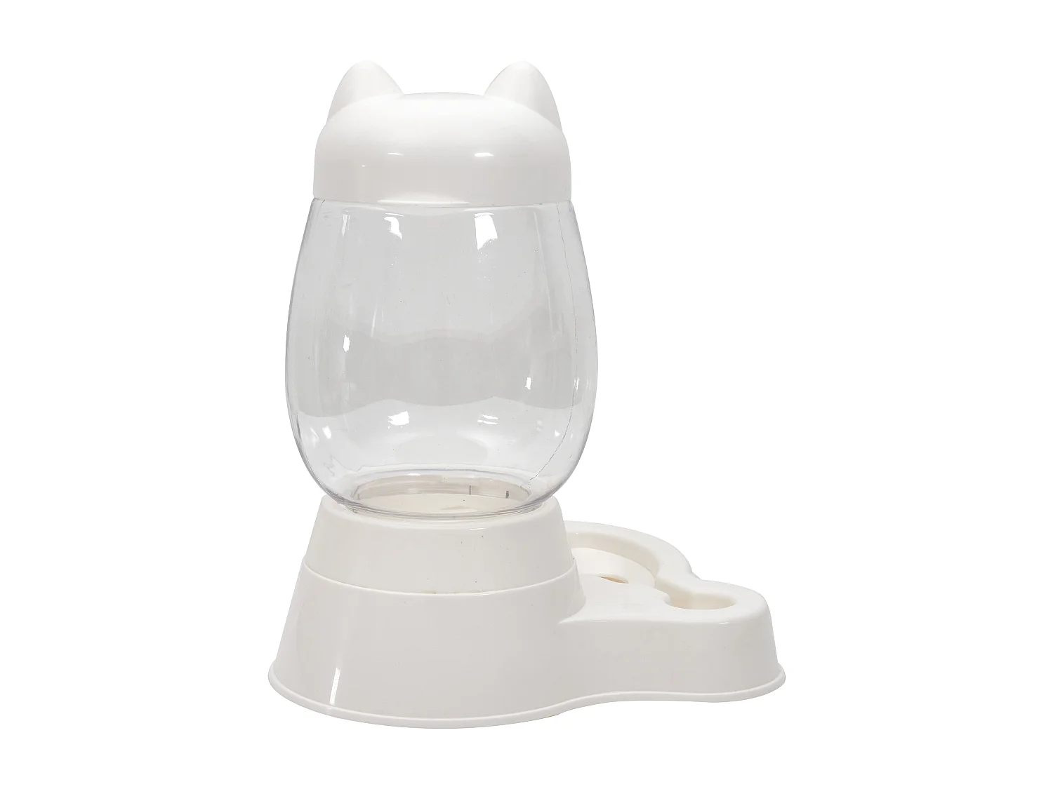 Distributeur Eau Et Croquette Pour Animaux Blanc