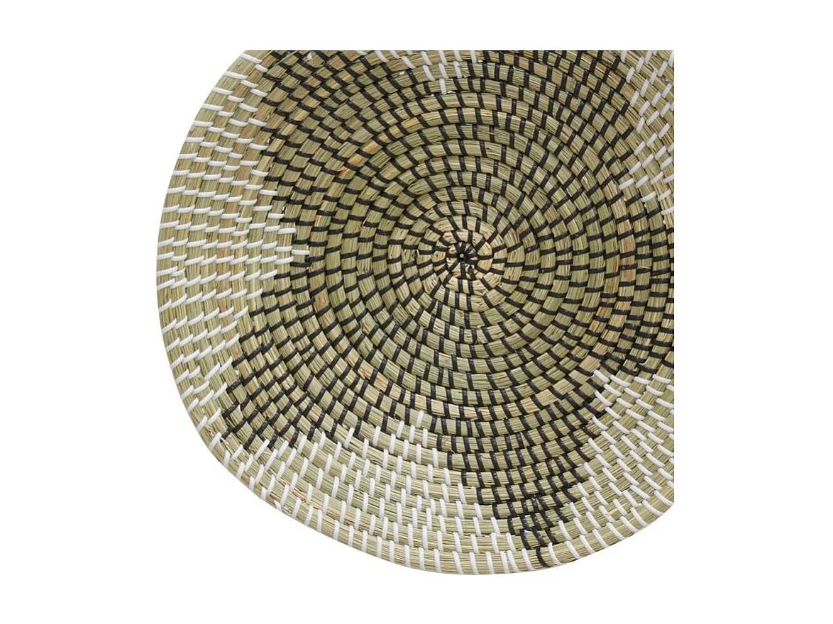 Décoration murale en jonc de mer rond