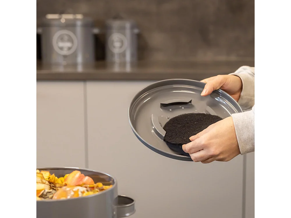 Poubelle de cuisine à compost ronde 6 litres