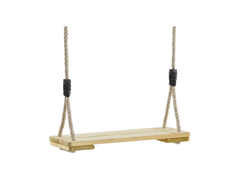 Balançoire bois avec cordes chanvre (Lot de 2)