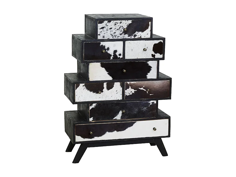 Grande commode Zigzag Vache noire
