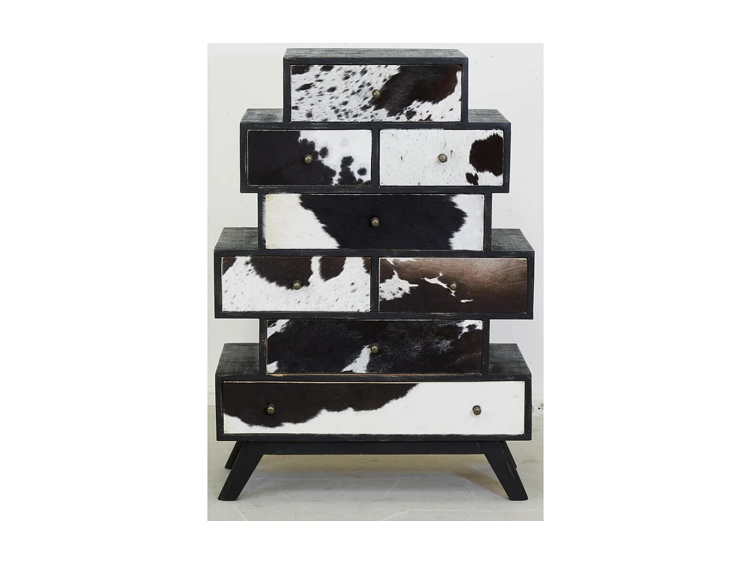 Grande commode Zigzag Vache noire