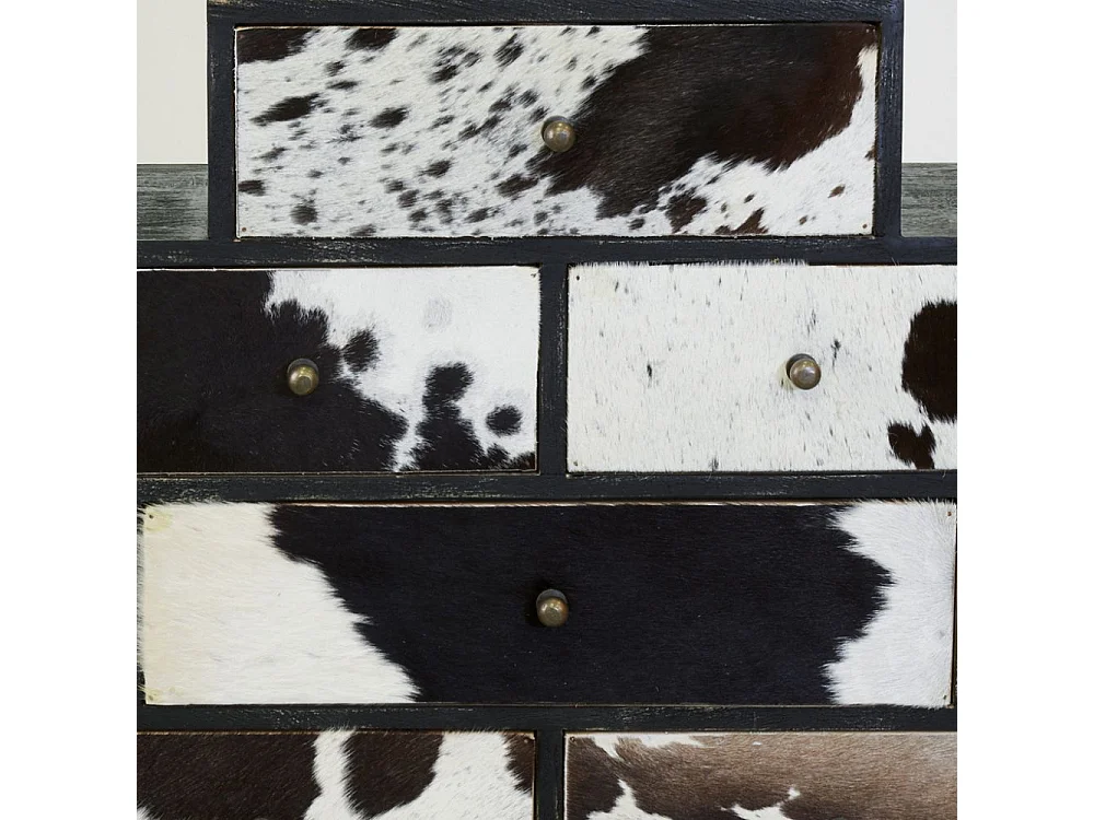 Grande commode Zigzag Vache noire