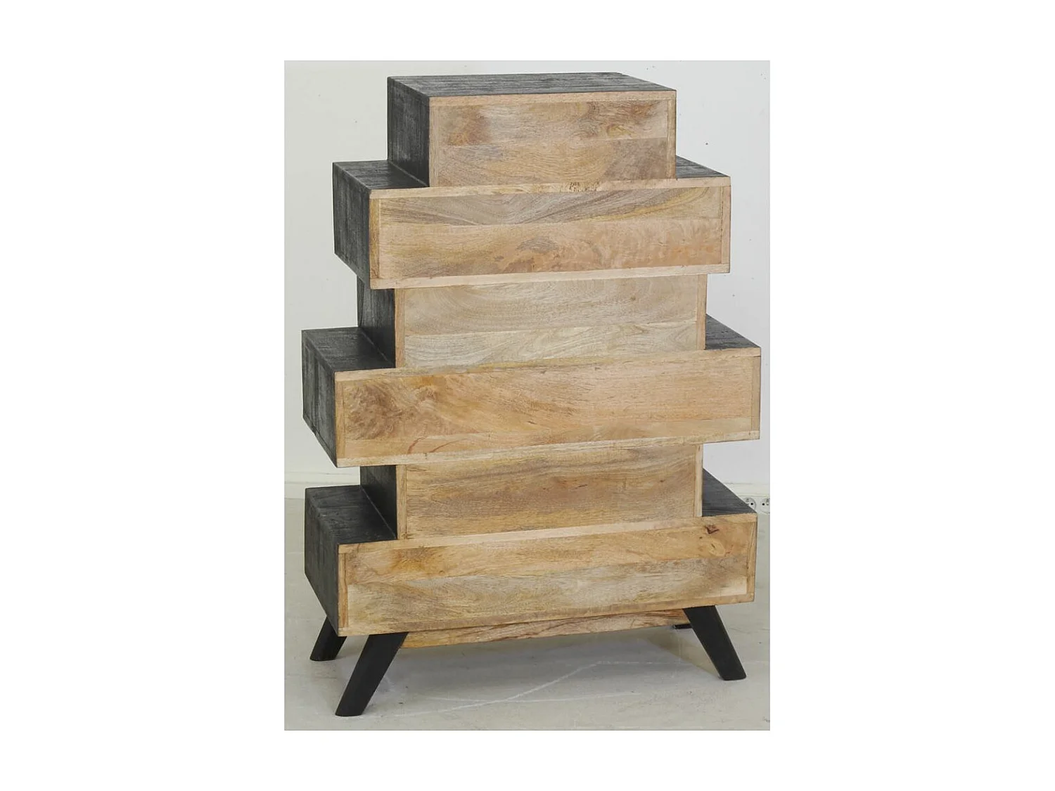 Grande commode Zigzag Vache noire