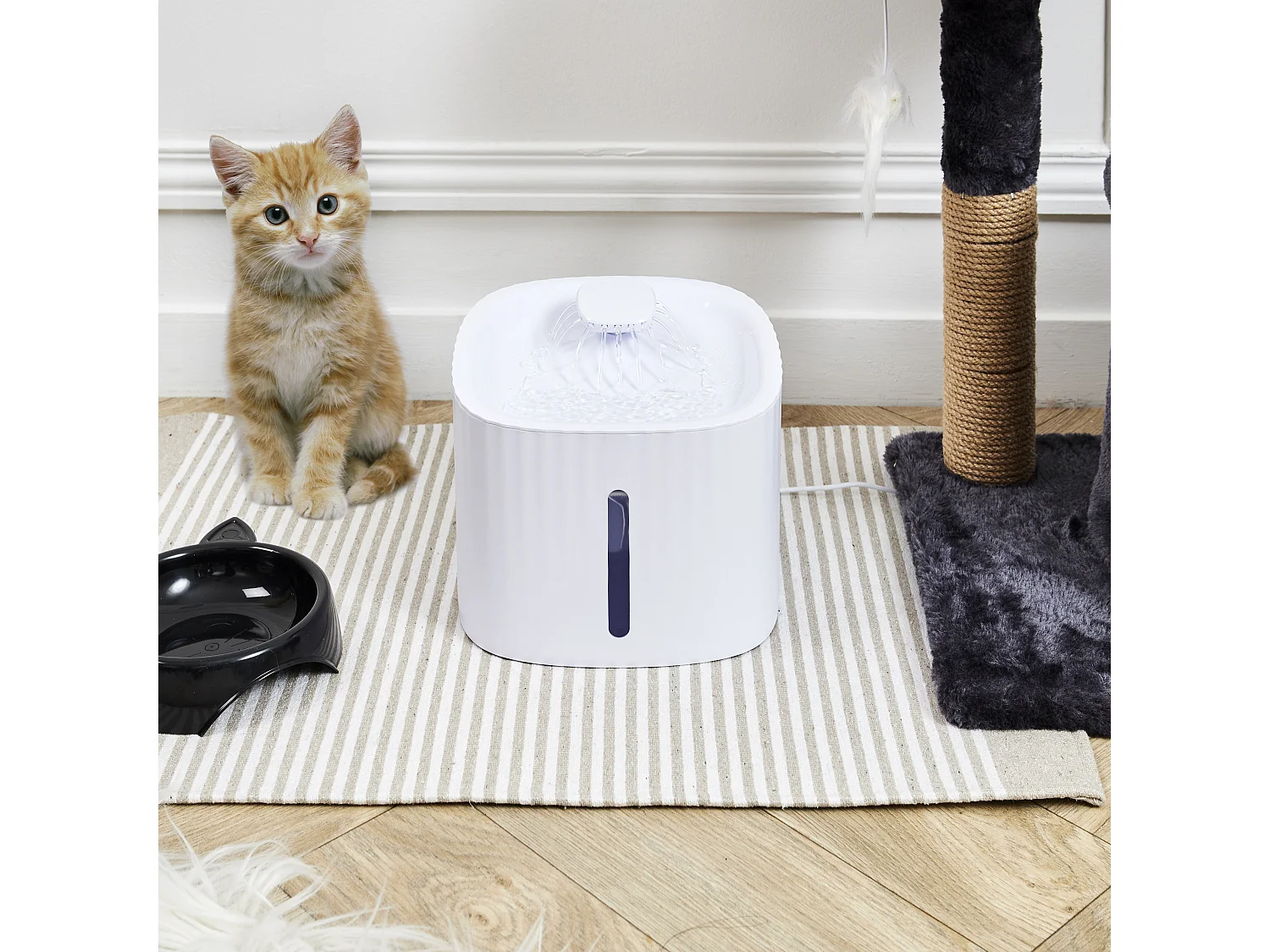 Fontaine A Eau Pour Chat Blanc