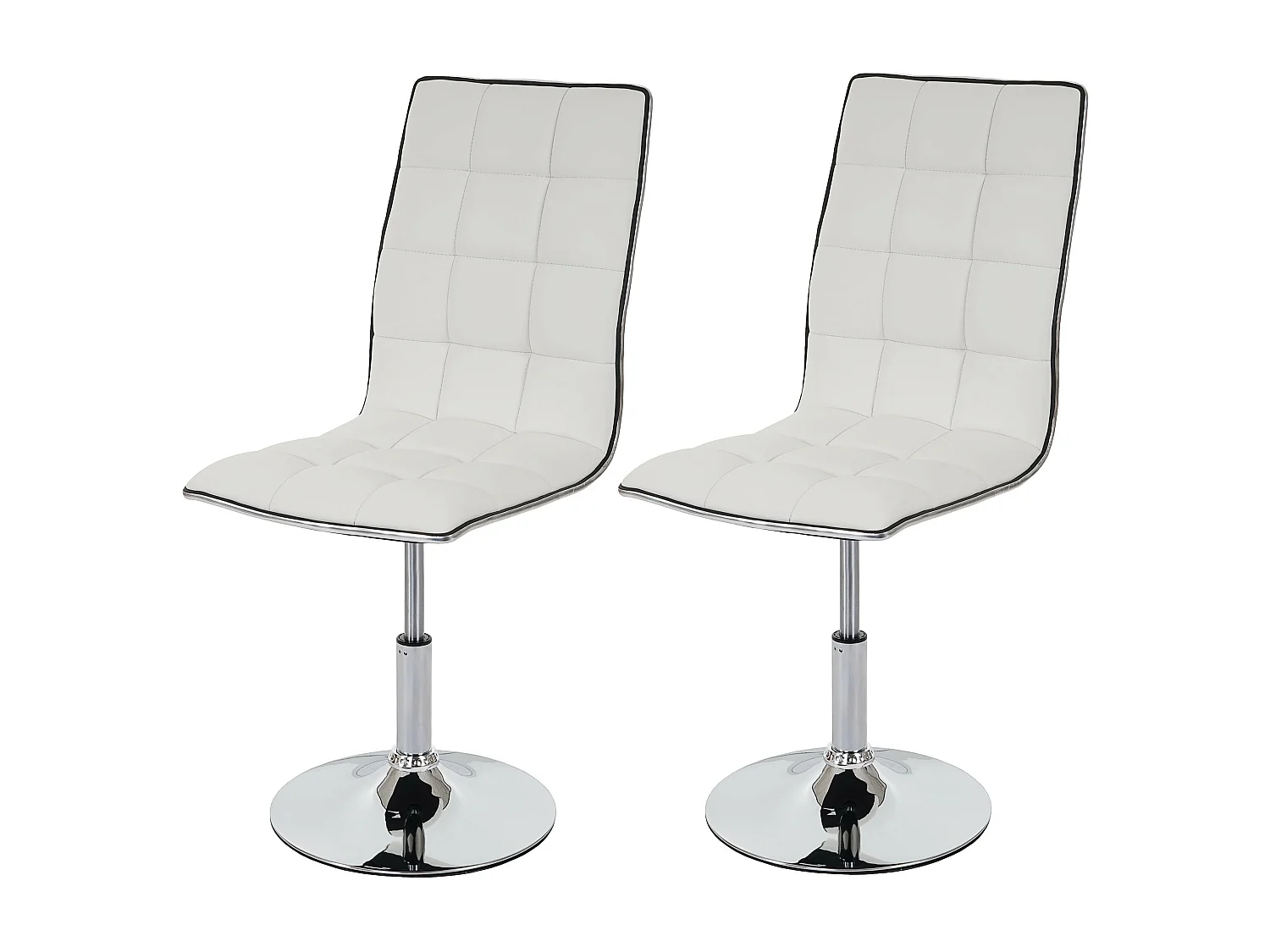 Chaise de salle à manger MCW-C41 (lot de 2),  blanc
