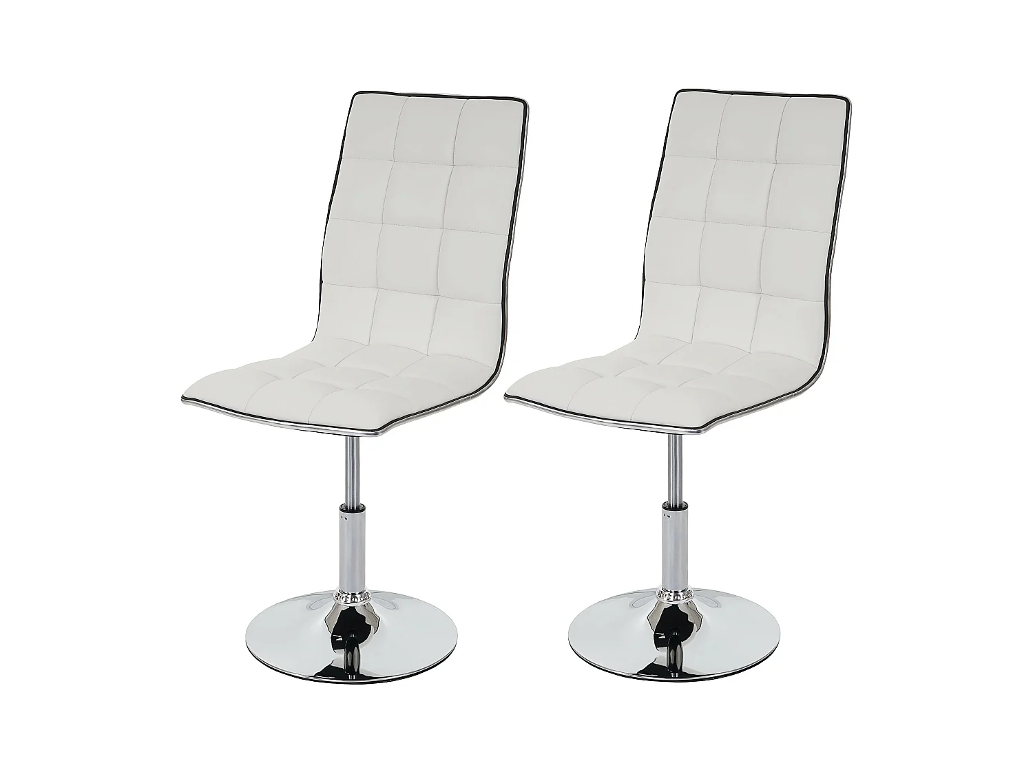 Chaise de salle à manger MCW-C41 (lot de 2),  blanc