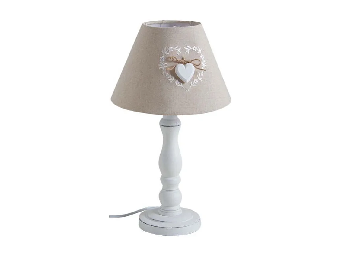 Lampe de chevet en bois Romantique (Lot de 2)