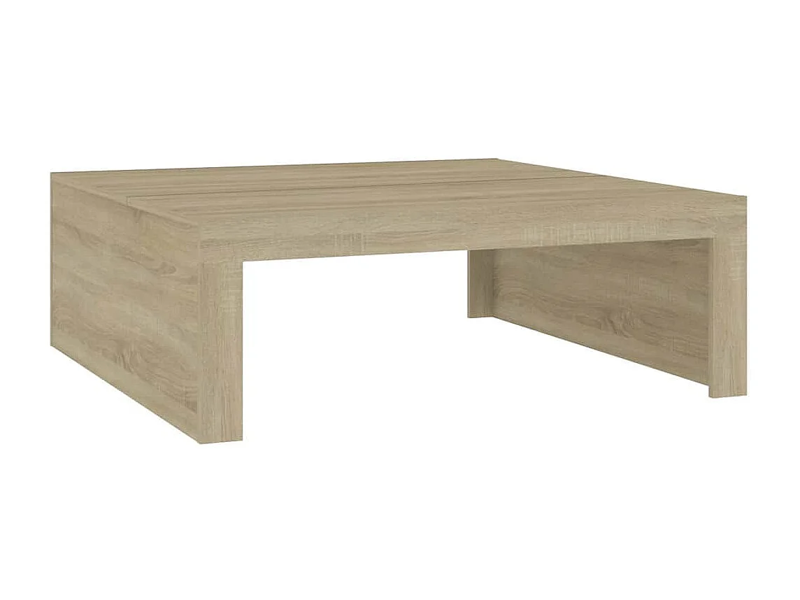 Table basse Chêne sonoma 100x100x35 cm Bois d'ingénierie