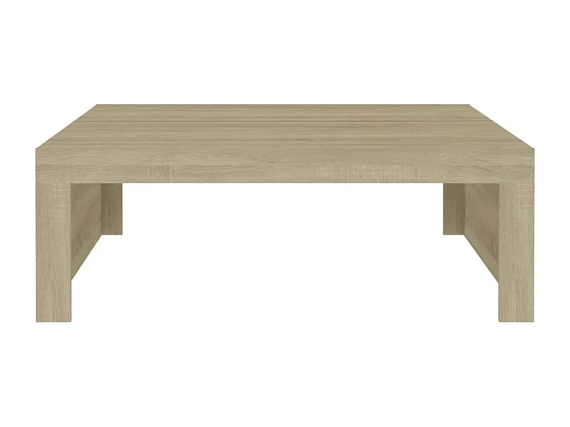 Table basse Chêne sonoma 100x100x35 cm Bois d'ingénierie