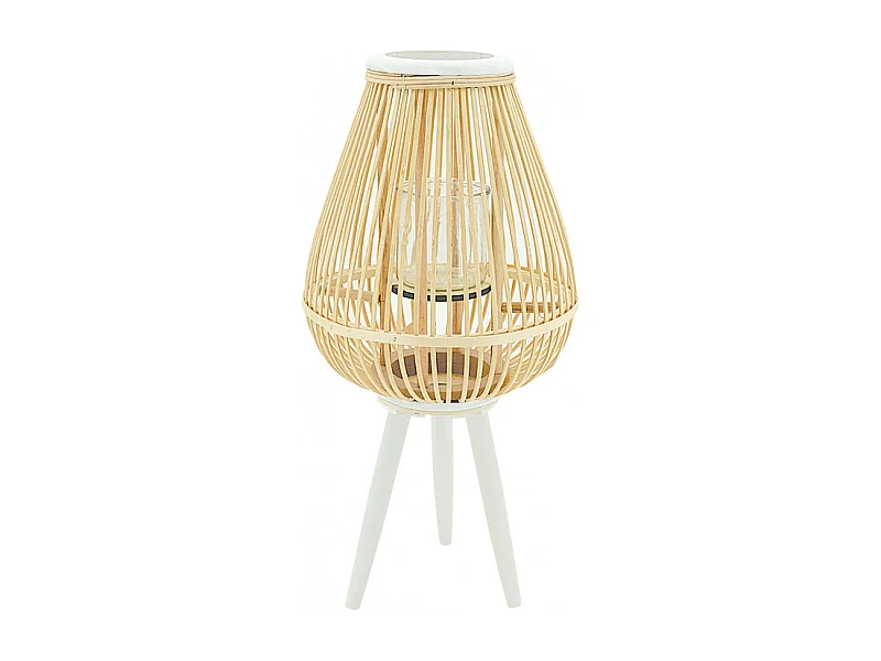 Lanterne en rotin sur pieds Petit modèle