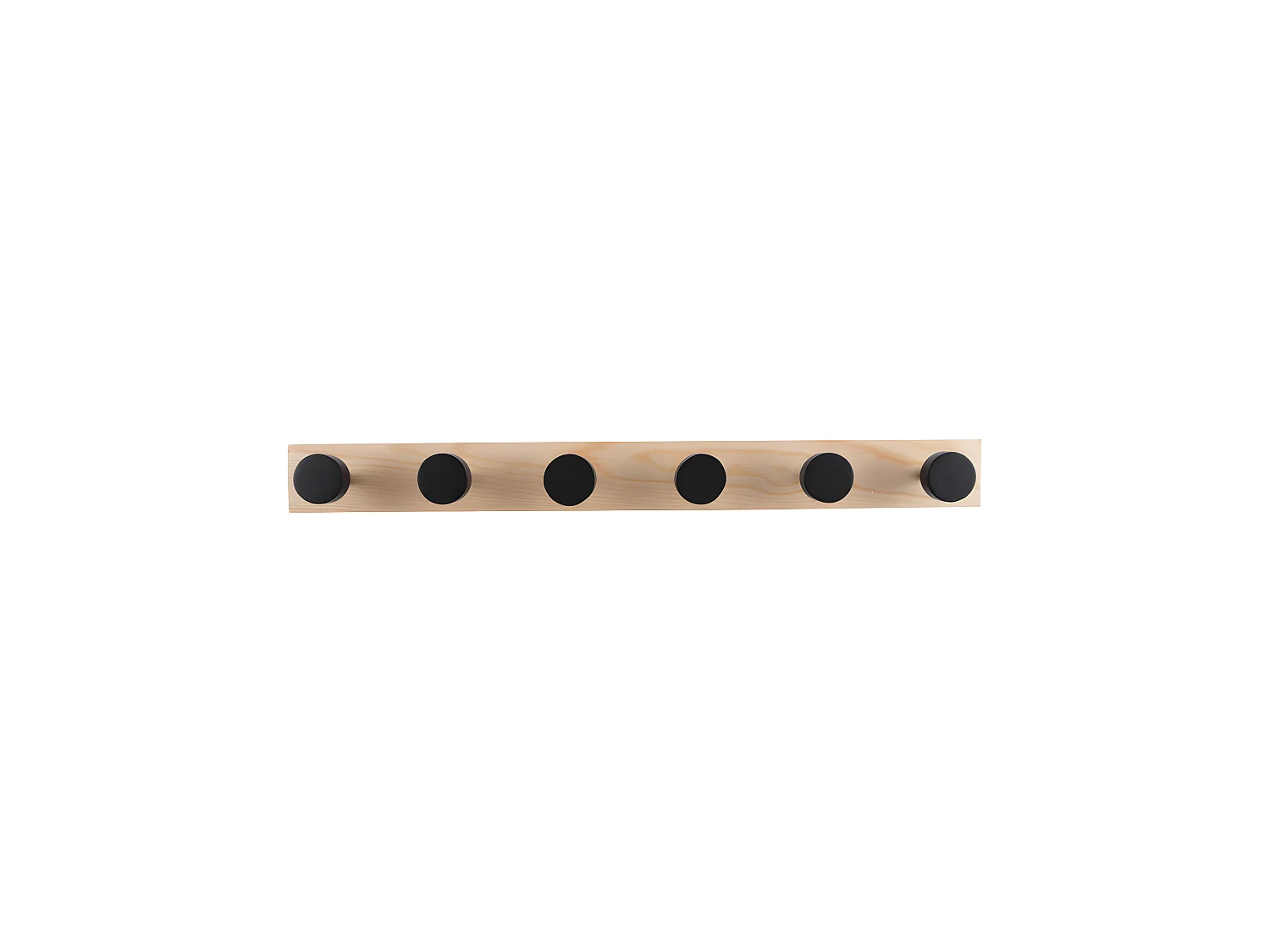 Porte manteaux 6 crochets Knobs Noir  Present Time