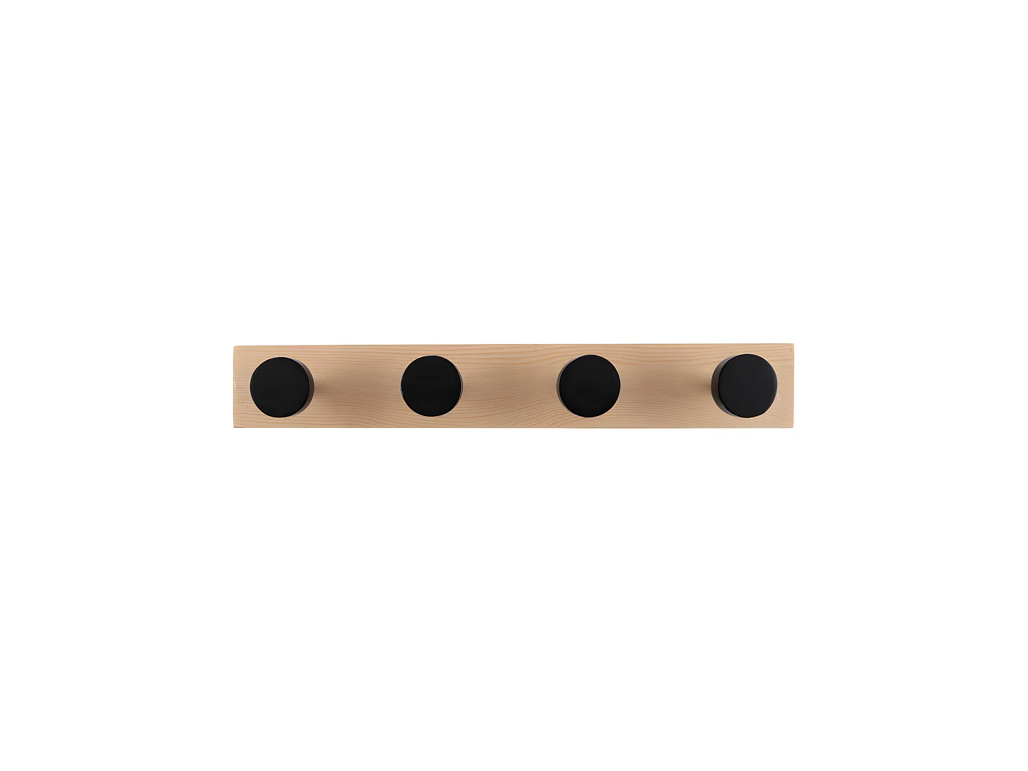 Porte manteaux 4 crochets Knobs Noir  Present Time