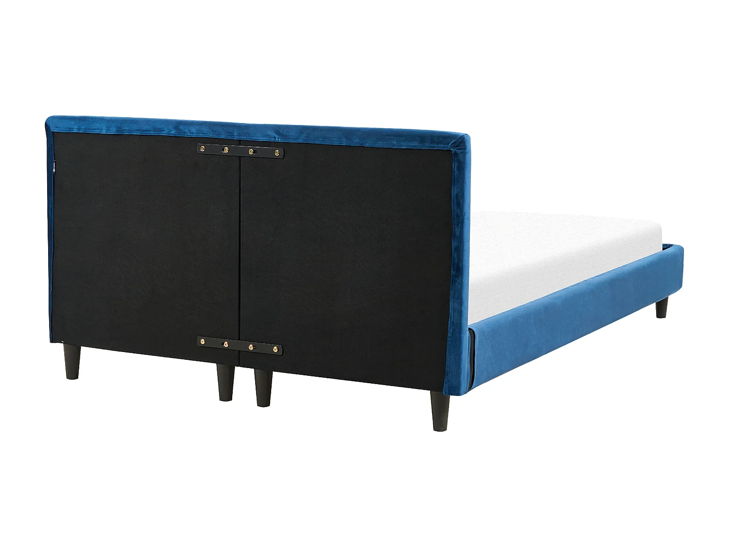 Bed Fluweel FITOU 140 x 200 cm Donkerblauw
