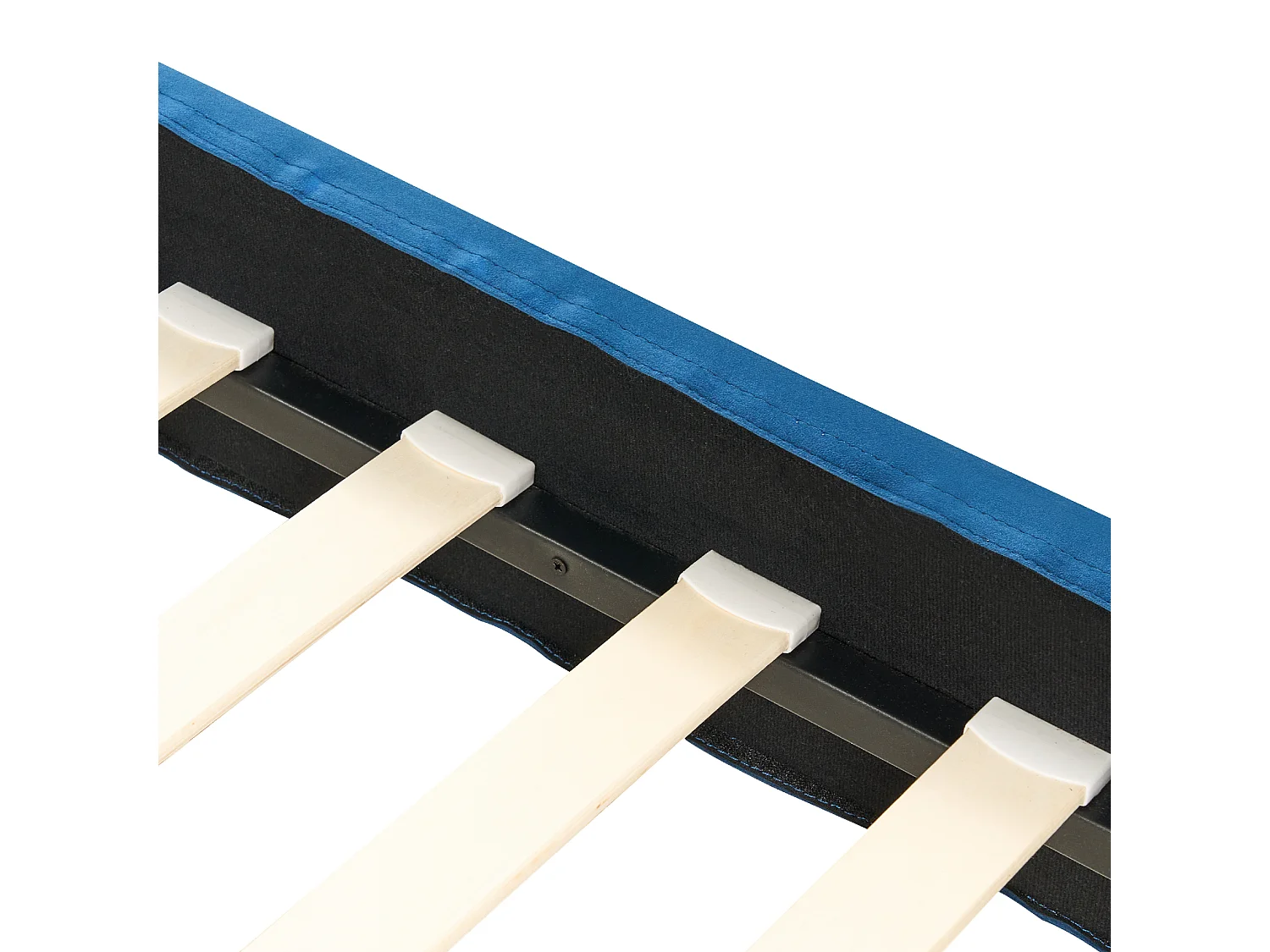 Bed Fluweel FITOU 140 x 200 cm Donkerblauw