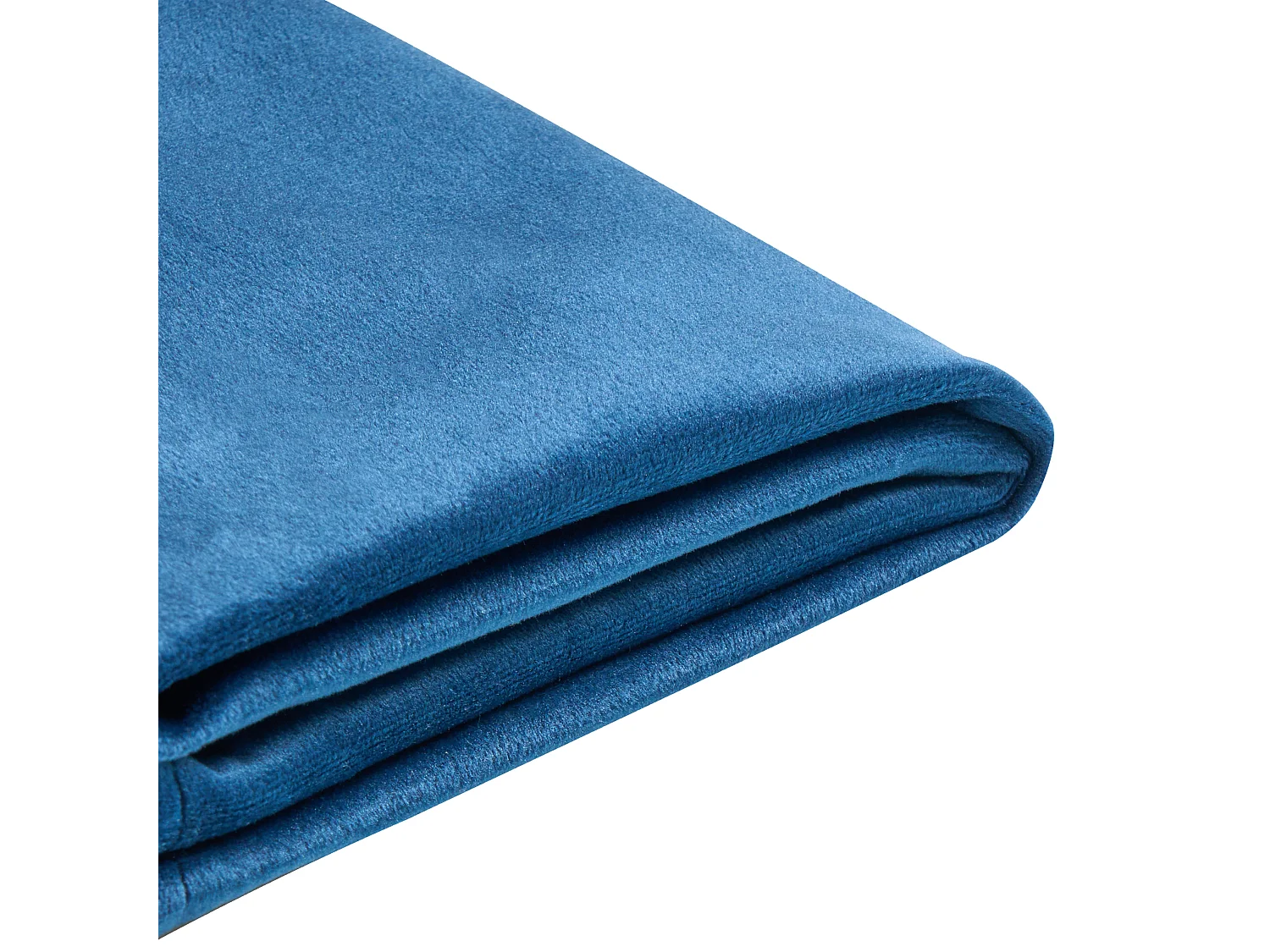 Lit avec sommier Velours FITOU 140 x 200 cm Bleu foncé