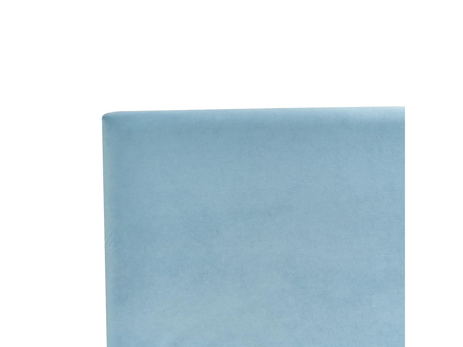 Lit avec sommier Velours FITOU 90 x 200 cm Bleu clair