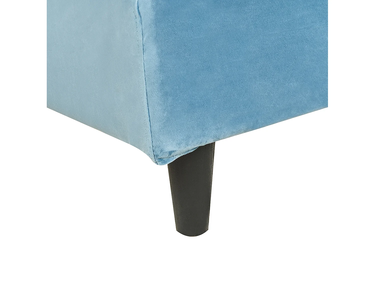 Bed fluweel lichtblauw 90 x 200 cm FITOU