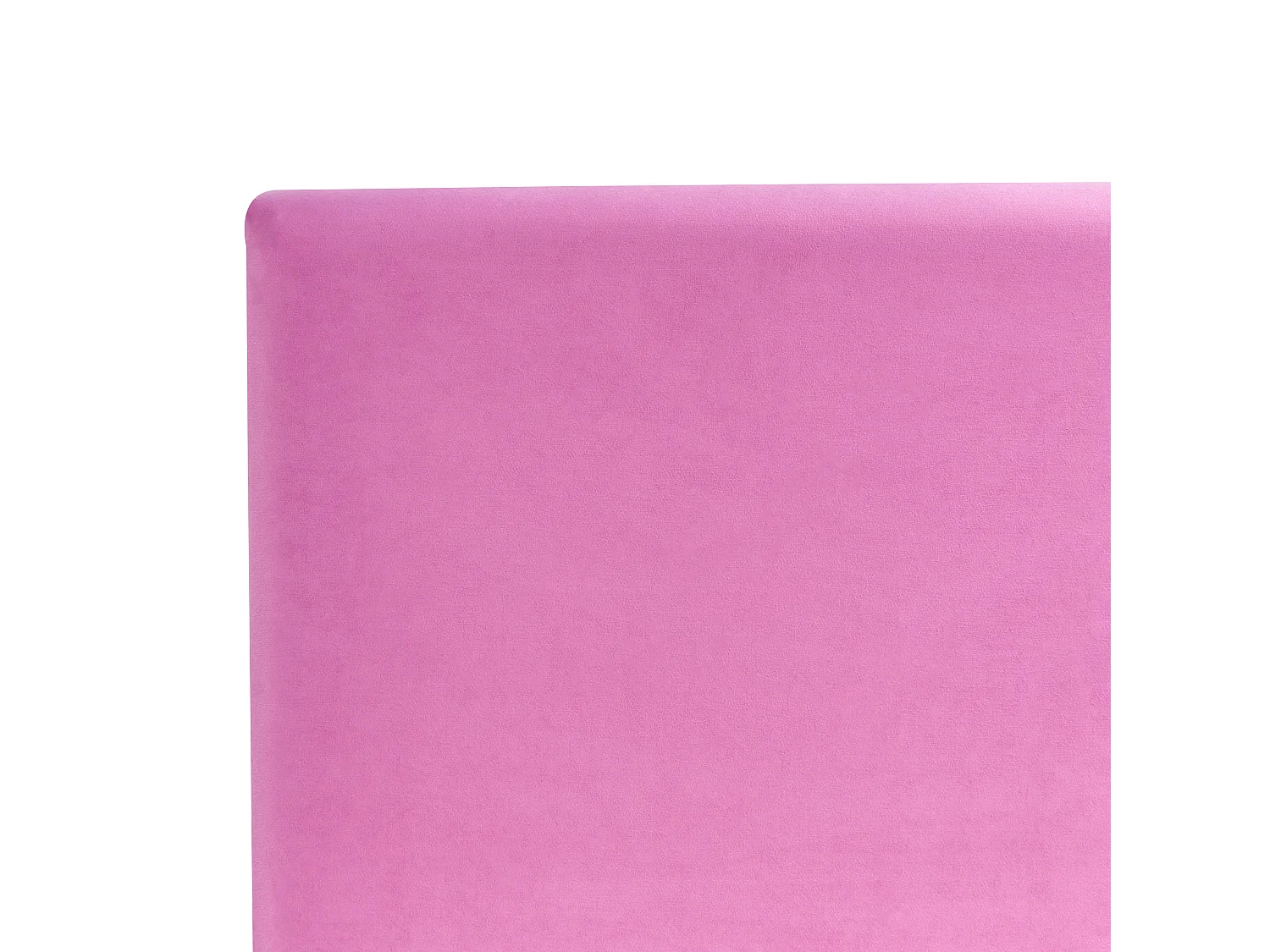 Lit simple en velours rose fuchsia 90 x 200 cm FITOU