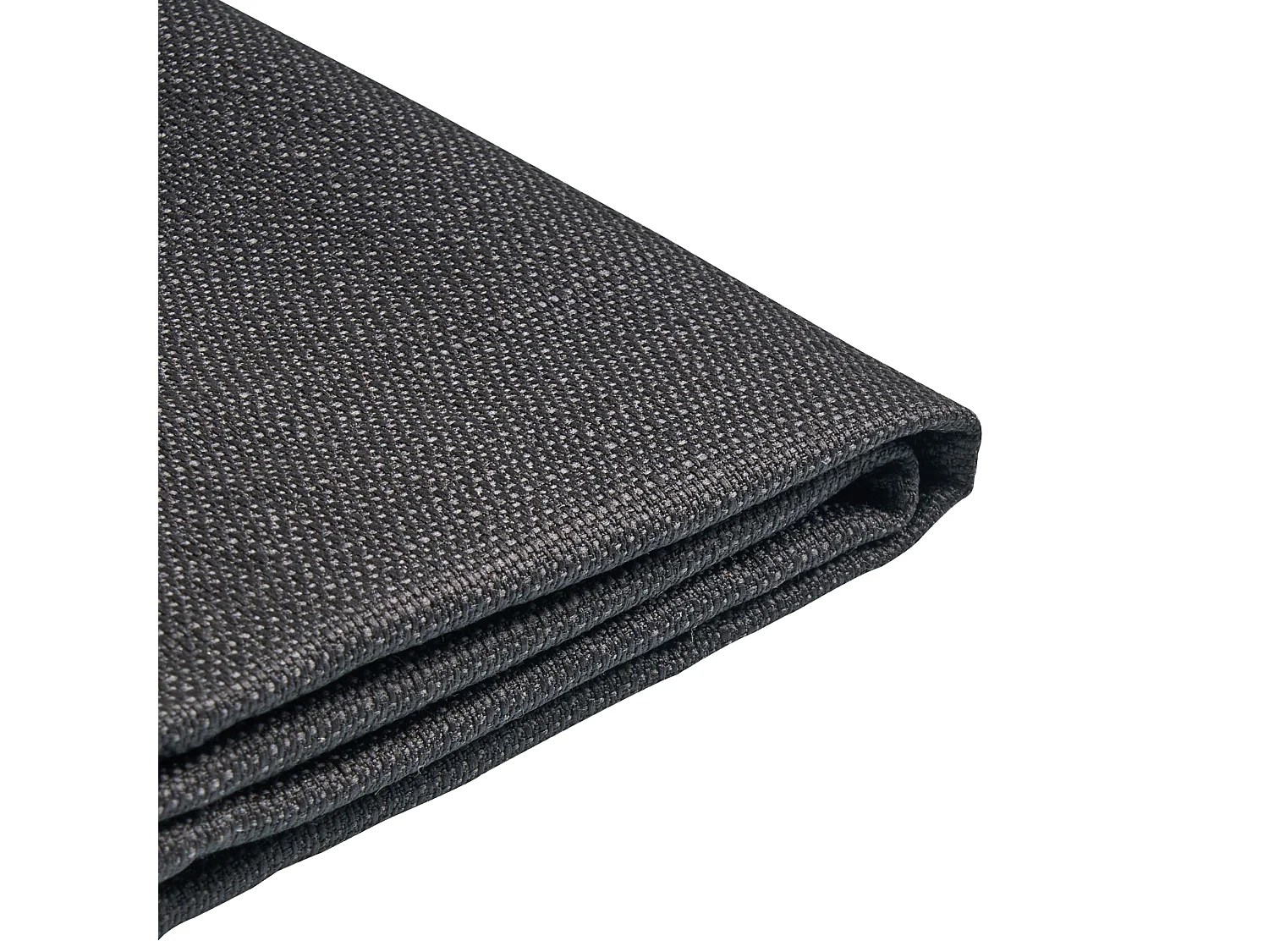 Lit avec sommier Tissu FITOU 140 x 200 cm Noir