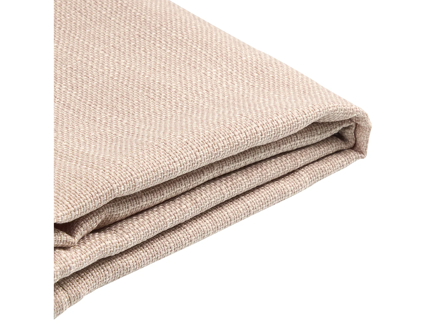 Lit avec sommier Tissu FITOU 140 x 200 cm Beige
