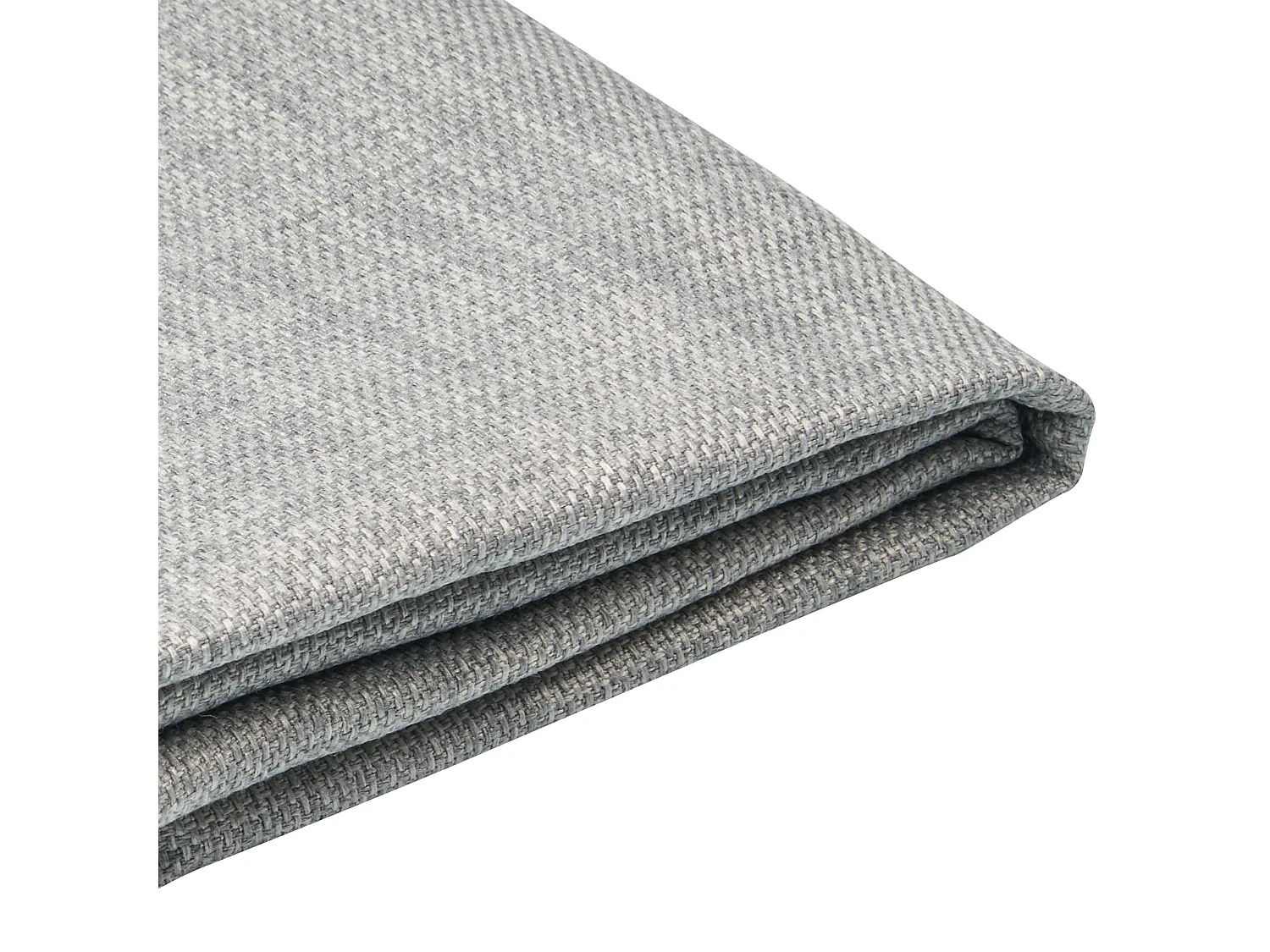 Lit avec sommier Tissu FITOU 140 x 200 cm Gris clair