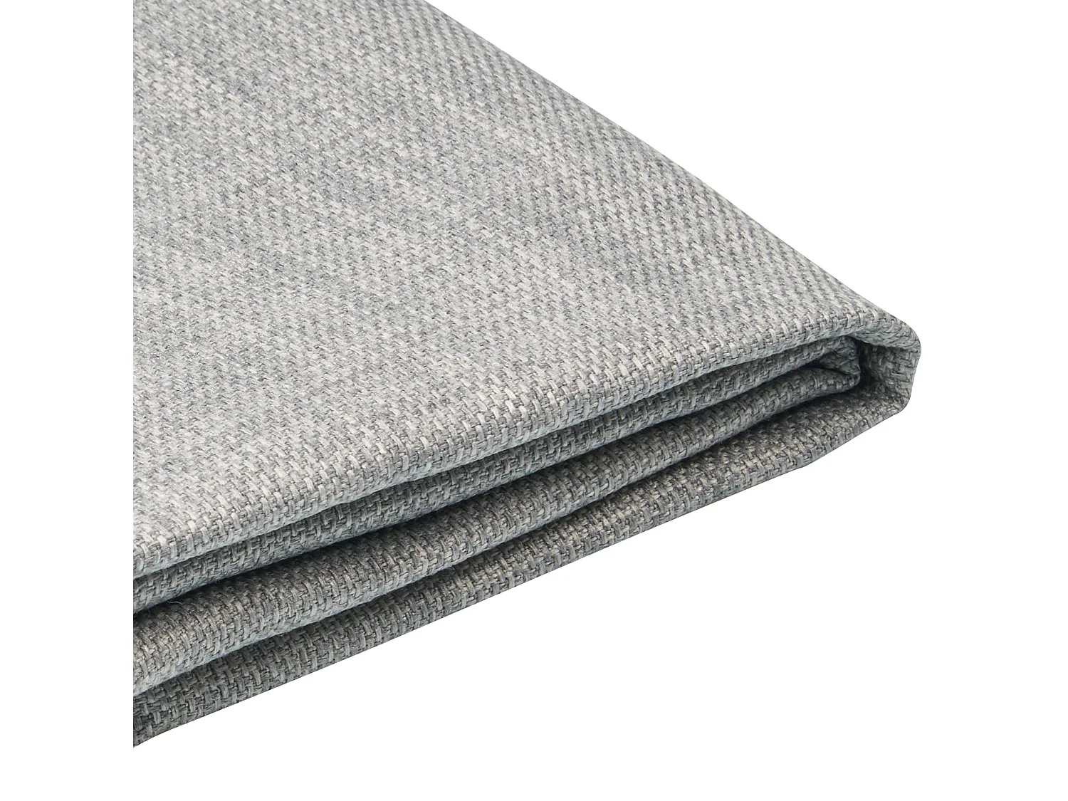 Lit avec sommier Tissu FITOU 140 x 200 cm Gris clair