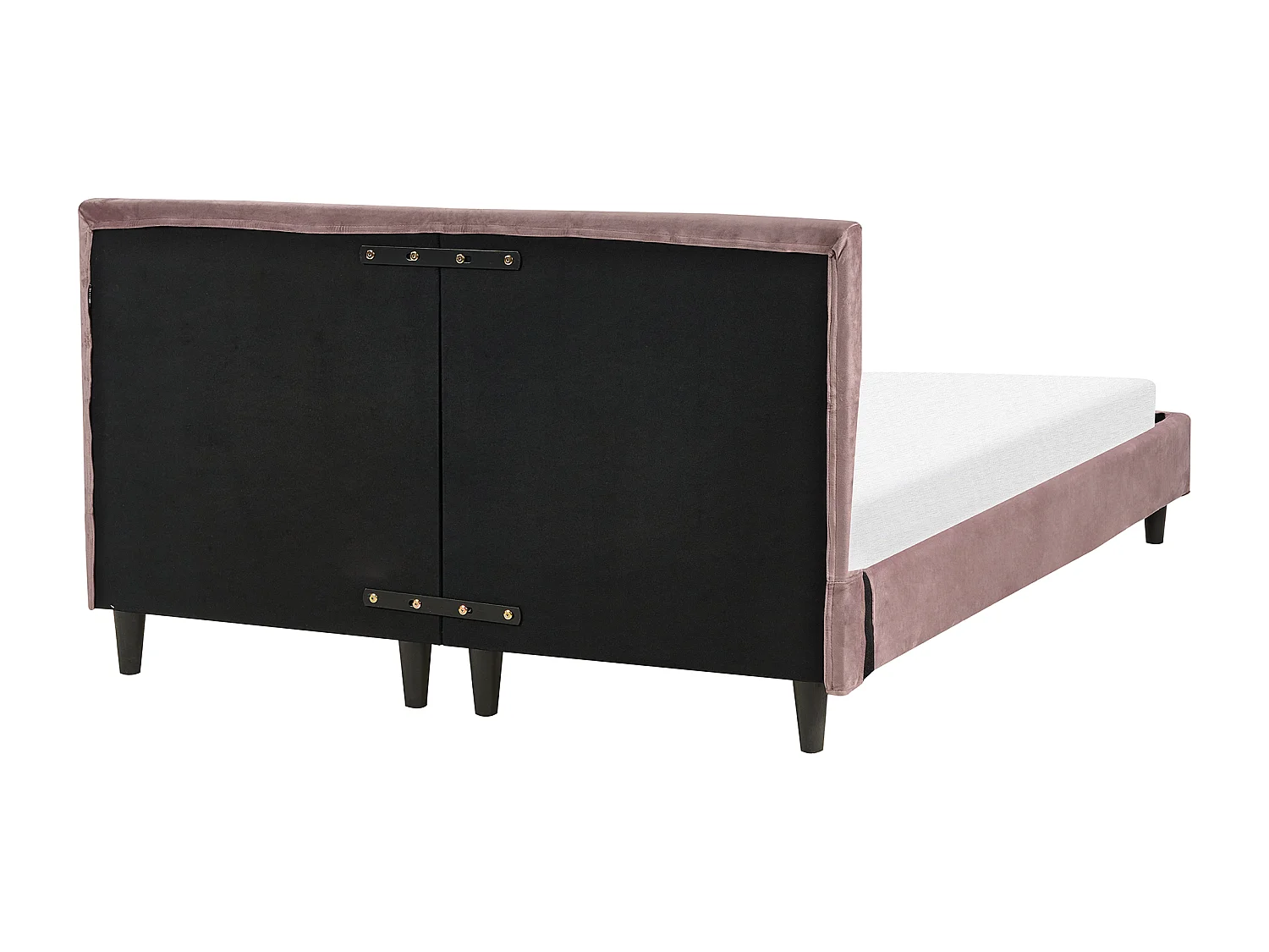 Bed Fluweel FITOU 140 x 200 cm Roze