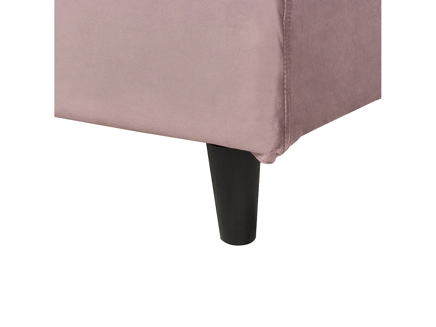 Bed Fluweel FITOU 140 x 200 cm Roze