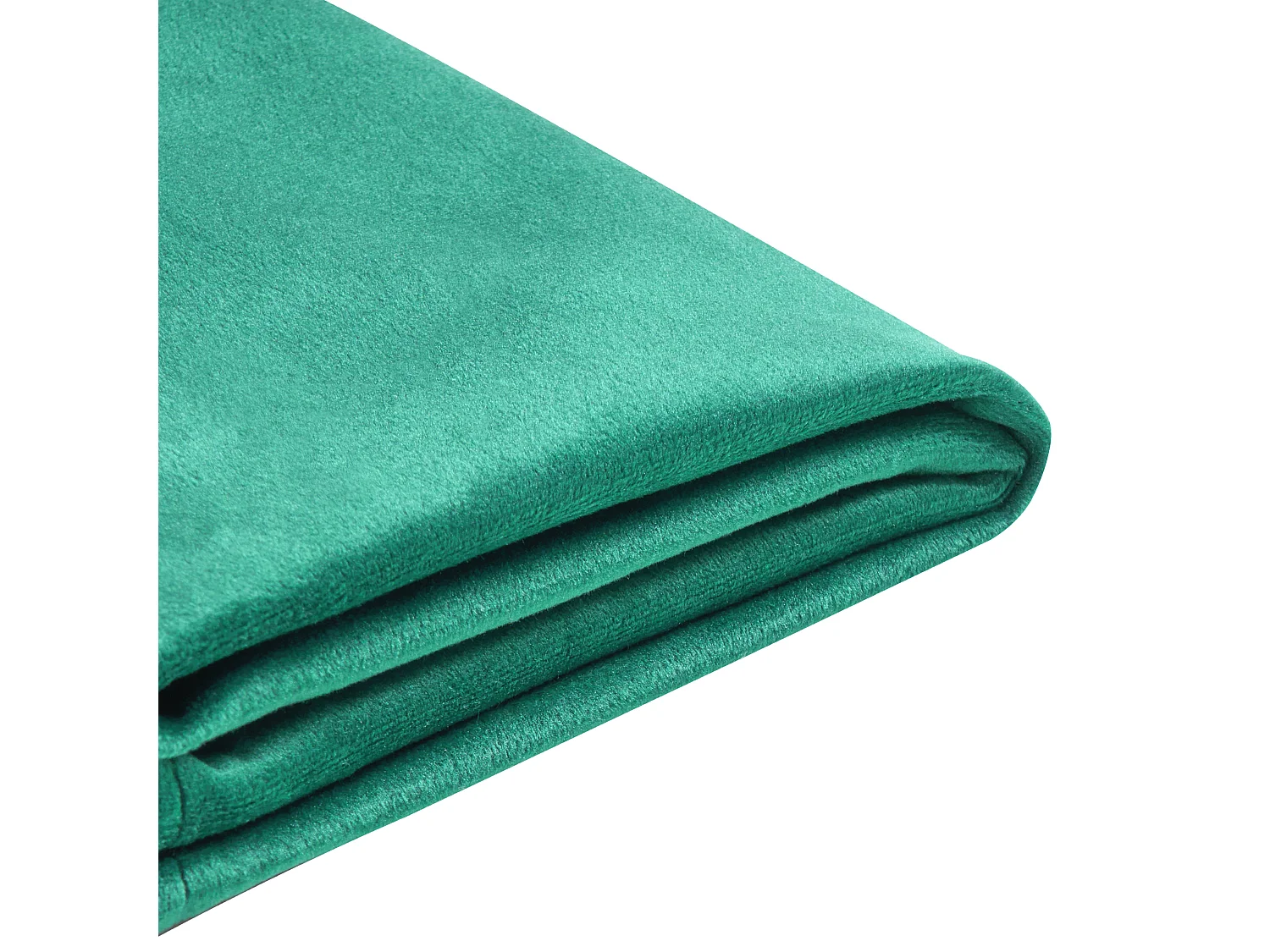 Lit avec sommier Velours FITOU 140 x 200 cm Vert foncé